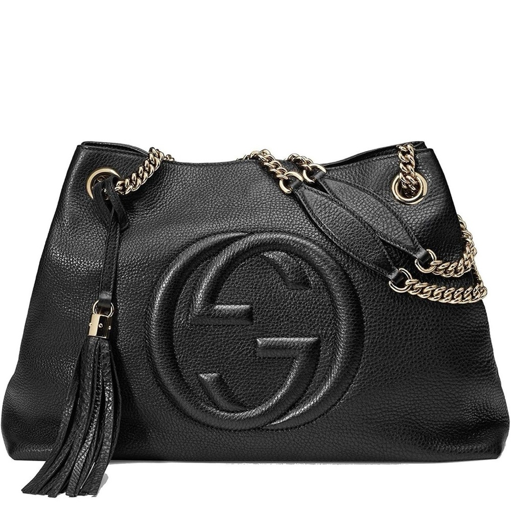 Gucci Black Pebbled Soho Leather Shoulder Bag 
Serial #310806204046 - Picture 2 of 14